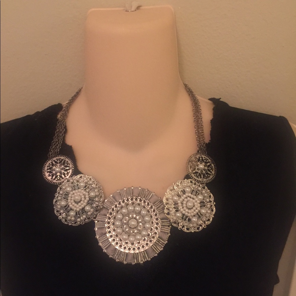 Statement steampunk necklace